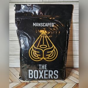 NIP Manscaped Mens Performance Boxer Briefs XXL Black Repels Moisture Breathable